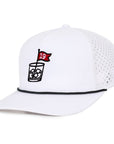 White 19th Hole Signature Waterproof Hat