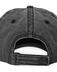 Black Washed Cotton Arrow Dad Hat