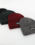 Navy Waffle Beanie