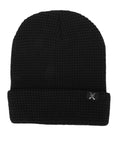 Navy Waffle Beanie