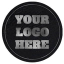 Black Leather w/ silver logo