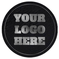 Black Leather w/ silver logo