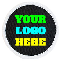 Black Fabric Patch With White Border