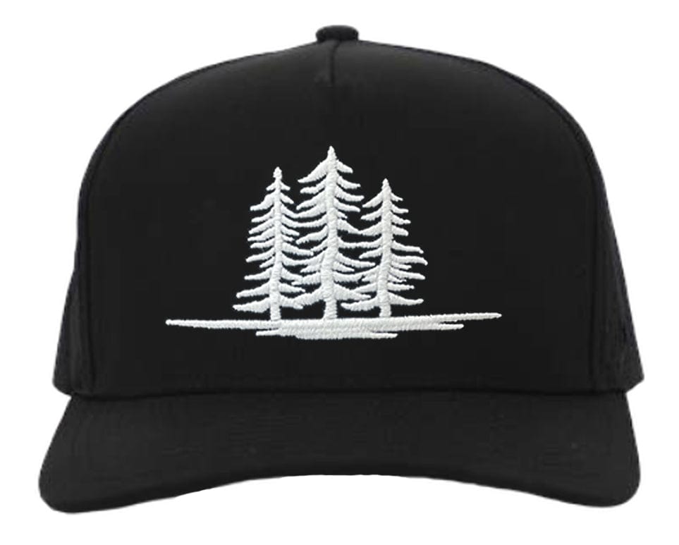 Tree Trunk Hat Black Signature Hat | Embroidered Tree | SixHats Supply Co – Six Hats ...