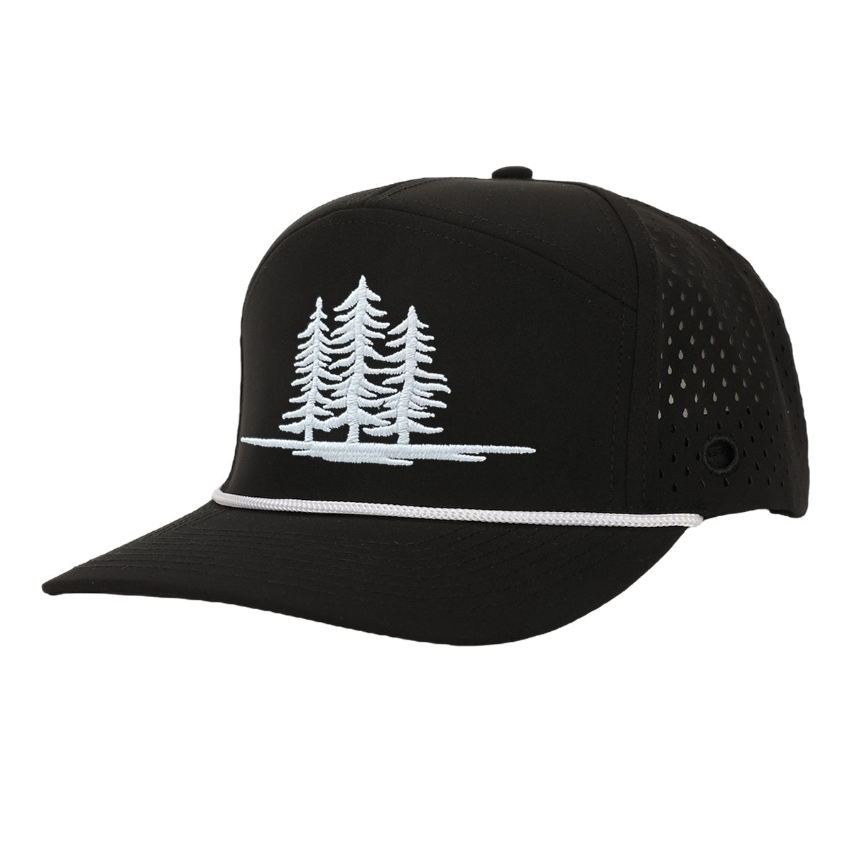 Black Tree Tradesman Hat | Waterproof & Sweat proof Material 56CM (Small / Medium) / No