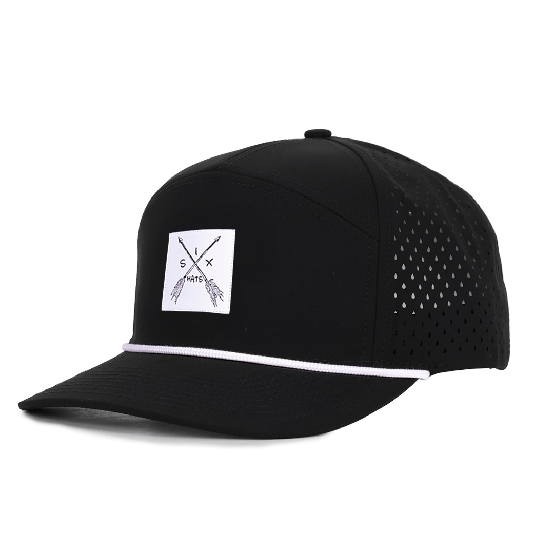 Black_Arrow_Tradesman_waterproof_front_side_view_sweatproof_six_hats_supply_designed_in_Canada