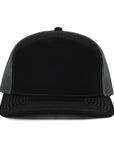 Stealth Black & Charcoal Mesh Tradesman Waterproof Hat