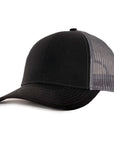 Stealth Black & Charcoal Mesh Low Pro Waterproof Hat