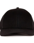 Stealth Black Low Pro Waterproof Hat (Lasered Mesh)