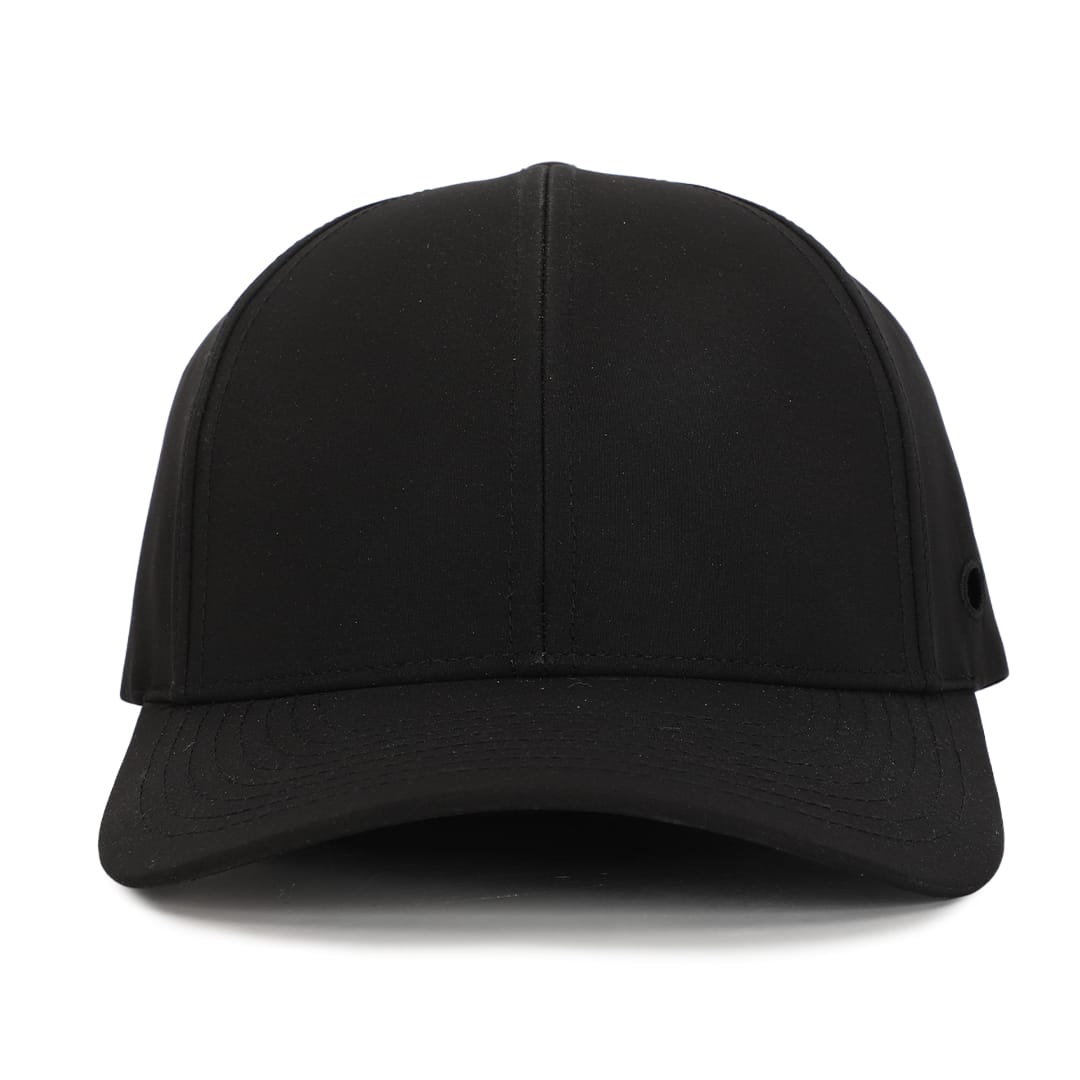 Stealth Black Low Pro Waterproof Hat (Full Material Back)