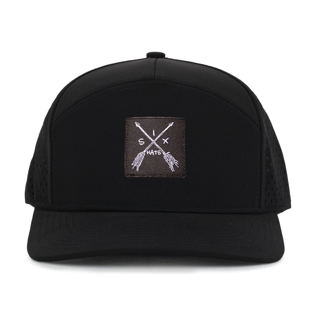 Black_tradesman_arrow_patch_six_hats_supply_designed_in_Canada_waterproof_hat