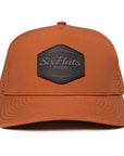 Burnt Orange Signature Hex charcoal rubber patch waterproof hat Six hat Supply designed in Canada