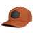 Burnt Orange Signature Hex charcoal rubber patch waterproof and sweat proof hat Six hat Supply designed in Canada