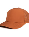 Burnt_Orange_stealth_signature_hat_side Six hats Supply Designed in Canada