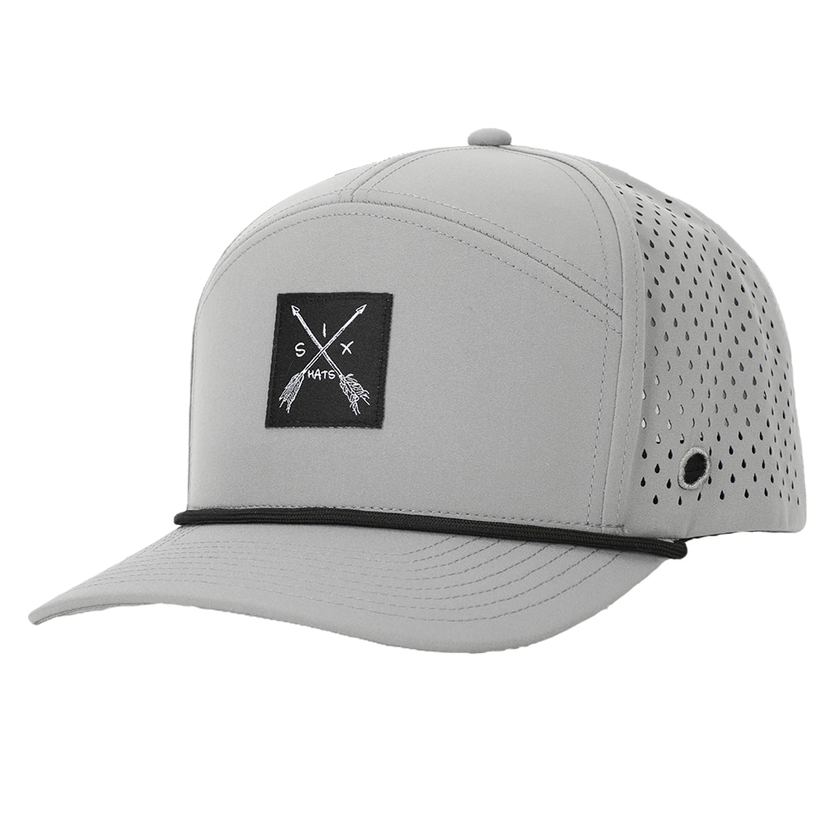 Grey Arrow Tradesman Hat | Golf Tee Holder | Rope Hats 58CM / Yes