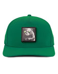 Kelly Green signature Beaver fabric patch waterproof and sweat proof frontside view designed in Canada SixHats supply