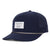 Navy tradesman blue baseball cap waterproof sweat proof with a white fabric 