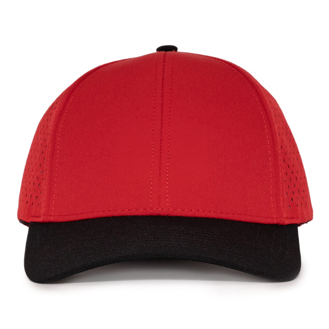 Stealth Red &amp; Black Low Pro Waterproof Hat
