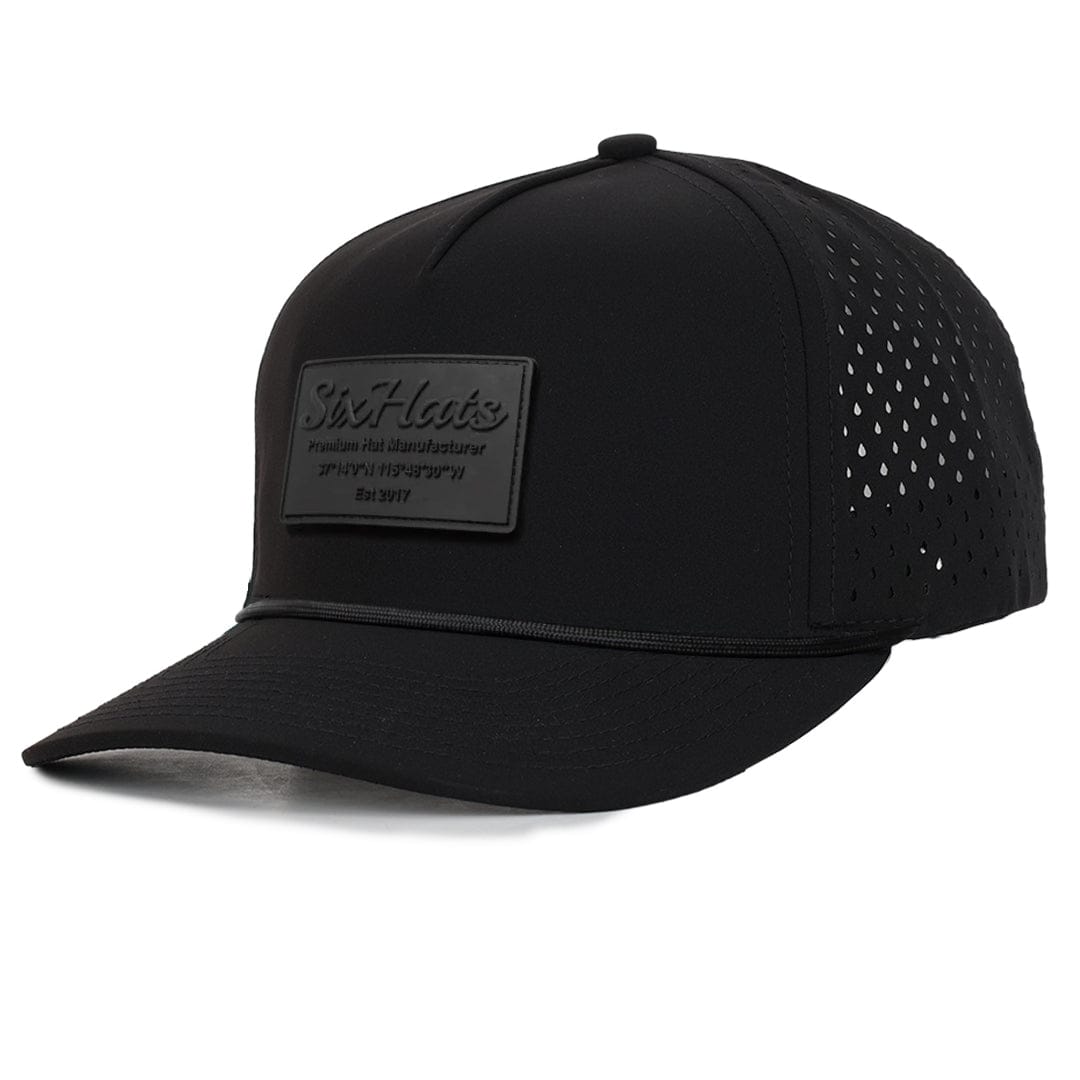 Signature Black Range rubber patch waterproof Six Hats Supply Designed in Canada
