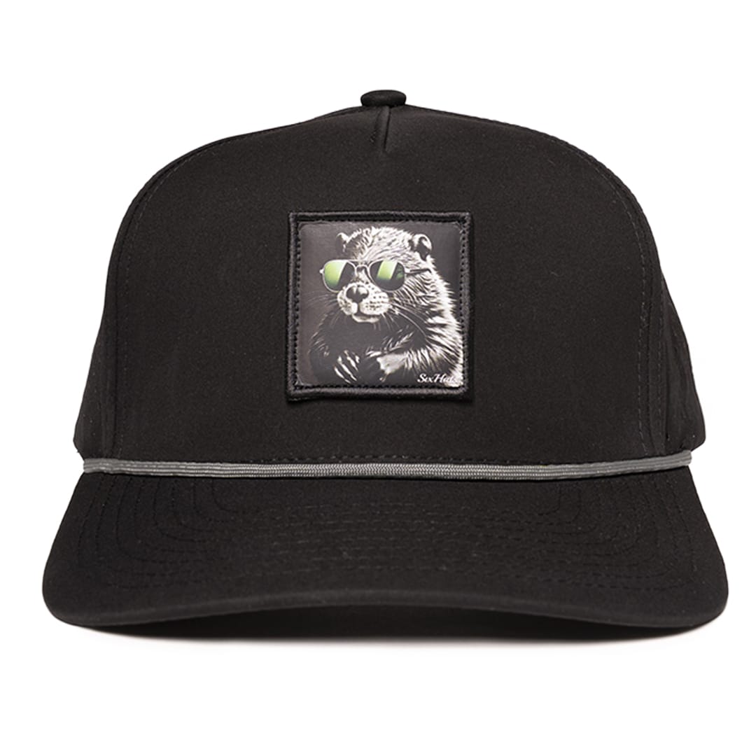Signature_Black_beaver_full_colour_fabric_patch_Six_hats_Supply