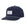 Navy signature blue baseball cap waterproof sweat proof with a white fabric side view
