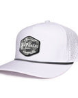 Signature White Hex camo rubber patch waterproof sweat proof hat  Six hats Supply Designed in Canada