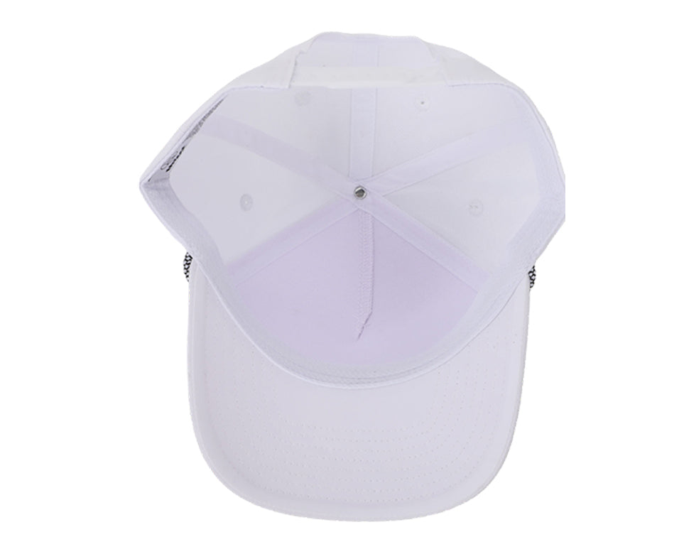 White Golf Patch Signature Tee Holder Hat W/ Magnetic Ball Marker