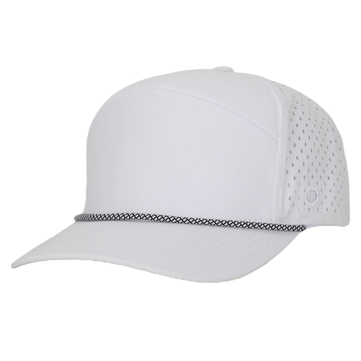 Stealth White Tradesman Hat | Waterproof Hat | Golf Tee Holder Hat 58Cm (Medium / Large) / Yes