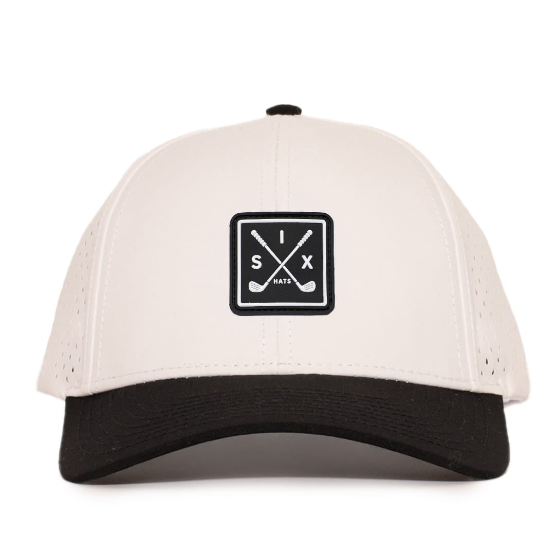 The Links Tan &amp; Black Low Pro Waterproof Hat
