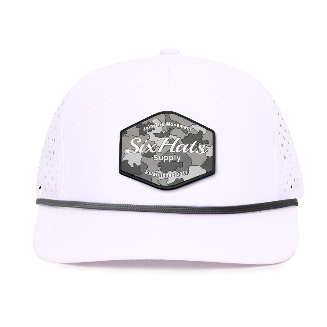 White Hex Tradesman Waterproof Hat