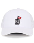 White 19th Hole Low Pro Waterproof Hat