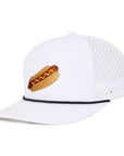 White Hot Dog Tradesman Waterproof Hat