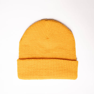 Mustard Yellow Waffle Toque