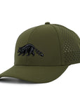 Forest Green Raccoon Low Pro Waterproof Hat