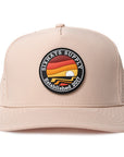 Khaki signature cap horizon rubber patch sew on in front waterproof hats designed in Canada Six Hats Supply