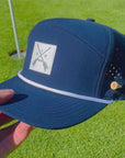 Blue Arrow Tee Holder Hat W/ Magnetic Ball Marker