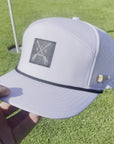 Grey Arrow Tee Holder Hat W/ Magnetic Ball Marker