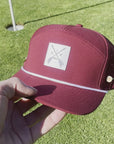 Burgundy Arrow  Tee Holder Hat w/ Magentic Ball Marker