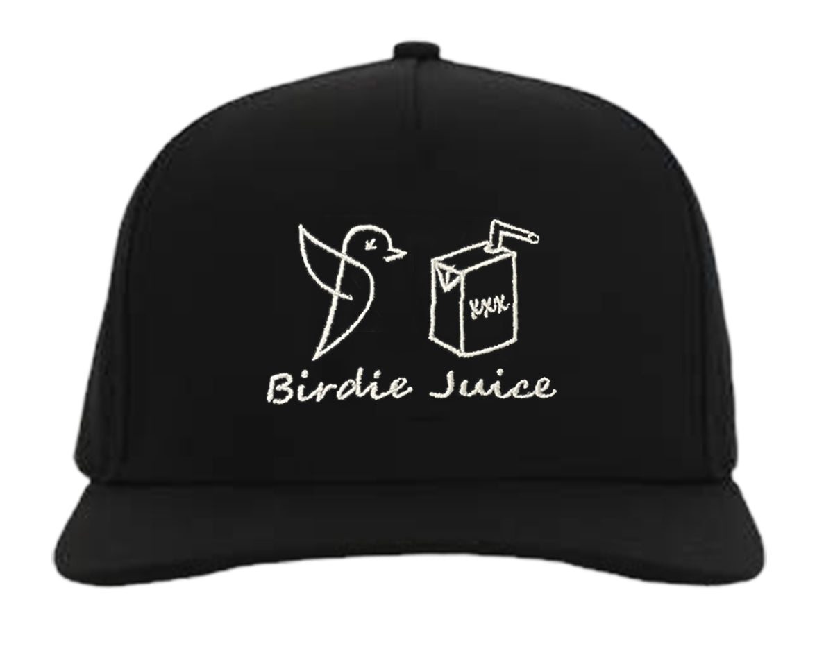 Black Birdie Juice Signature Tee Holder Hat W/ Magnetic Ball Marker
