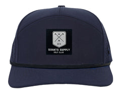 Navy Golf Black Rope Tradesman Tee Holder Hat W/ Magnetic Ball Marker