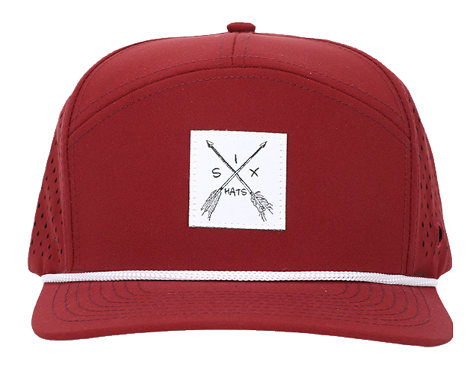 Burgundy Arrow  Tee Holder Hat w/ Magentic Ball Marker