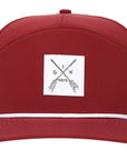 Burgundy Arrow  Tee Holder Hat w/ Magentic Ball Marker