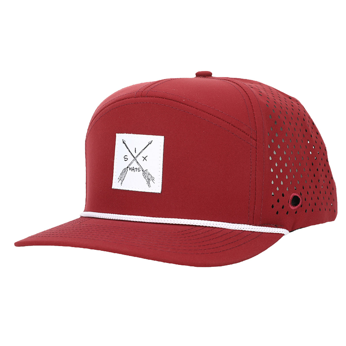 Burgundy Arrow  Tee Holder Hat w/ Magentic Ball Marker