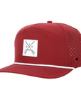 Burgundy Arrow  Tee Holder Hat w/ Magentic Ball Marker