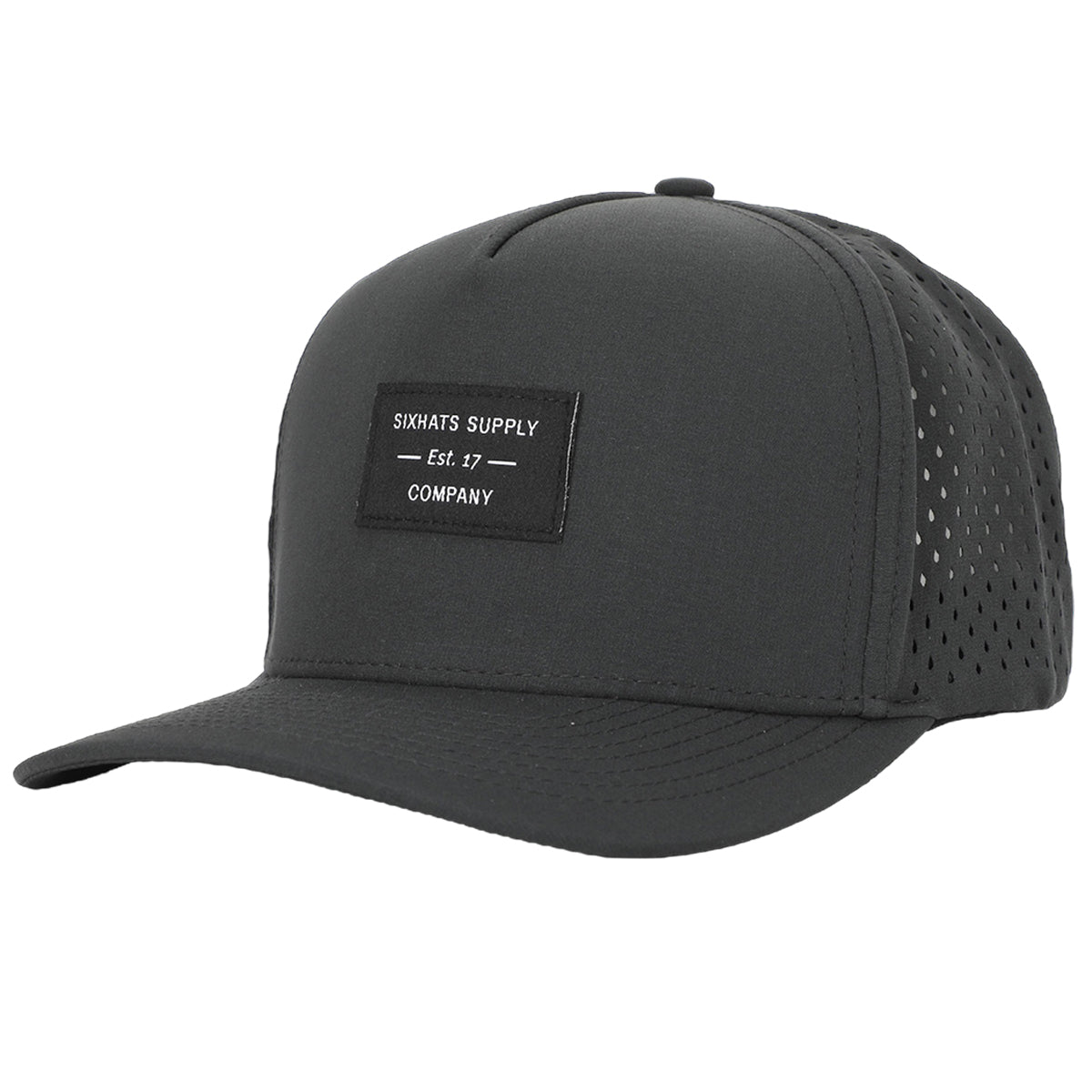 Charcoal Signature Waterproof Hat | Sweat Proof Hats | SixHats Supply Co 58Cm (Medium / Large) / Yes
