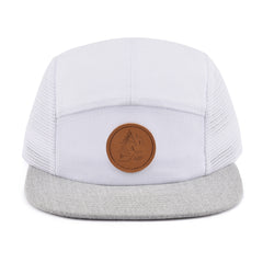 White & Grey Cottage Life 5 Panel Hat