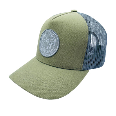 Green Canvas Adventure Snapback Hat
