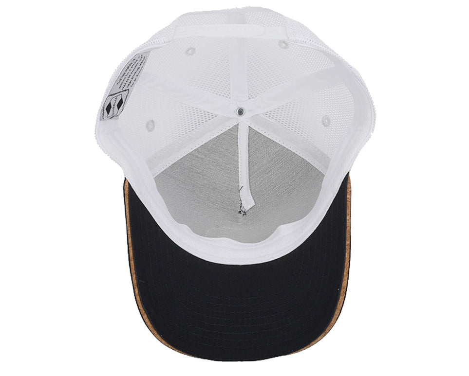Navy & White Mesh Arrow Snapback Hat