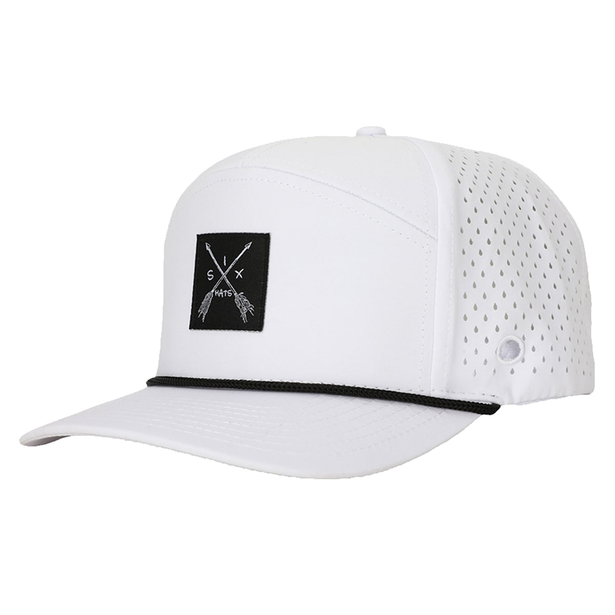 White Arrow Tee Holder Hat w/ Magnetic Ball Marker