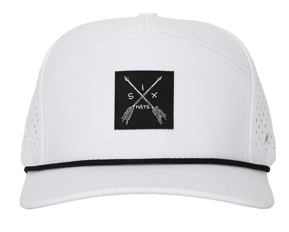 White Arrow Tee Holder Hat w/ Magnetic Ball Marker